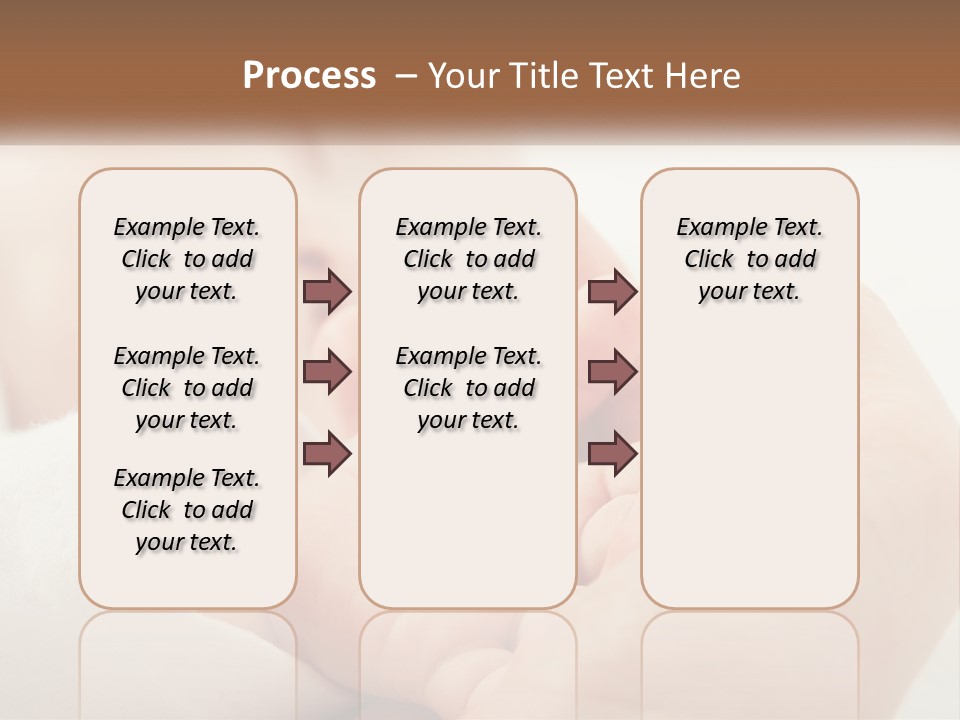 A Person Holding A Baby In Their Hands PowerPoint Template
