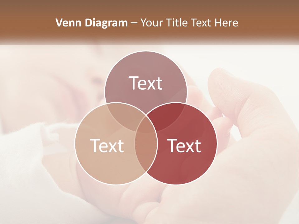 A Person Holding A Baby In Their Hands PowerPoint Template