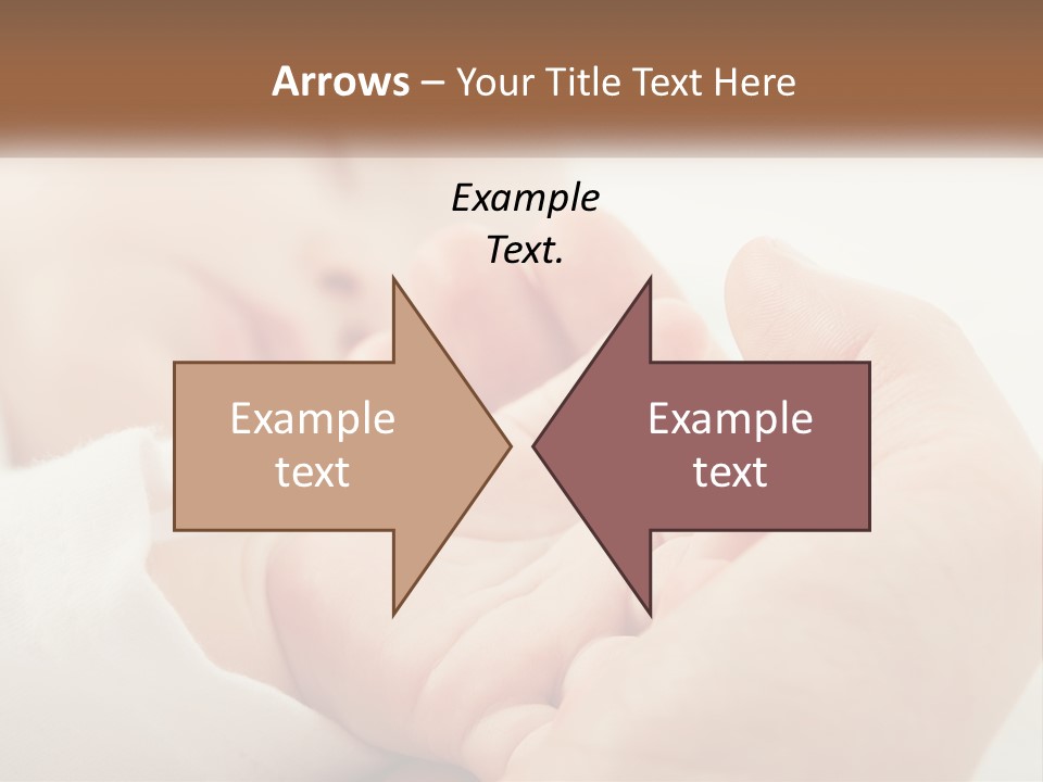 A Person Holding A Baby In Their Hands PowerPoint Template