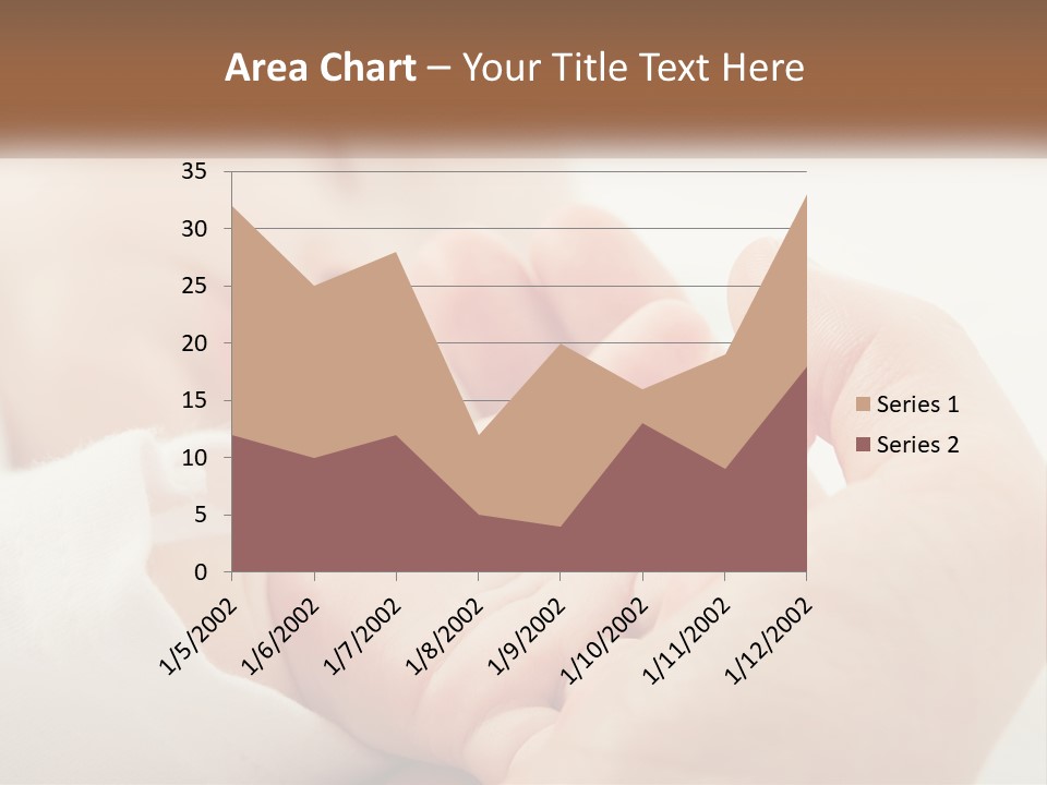 A Person Holding A Baby In Their Hands PowerPoint Template