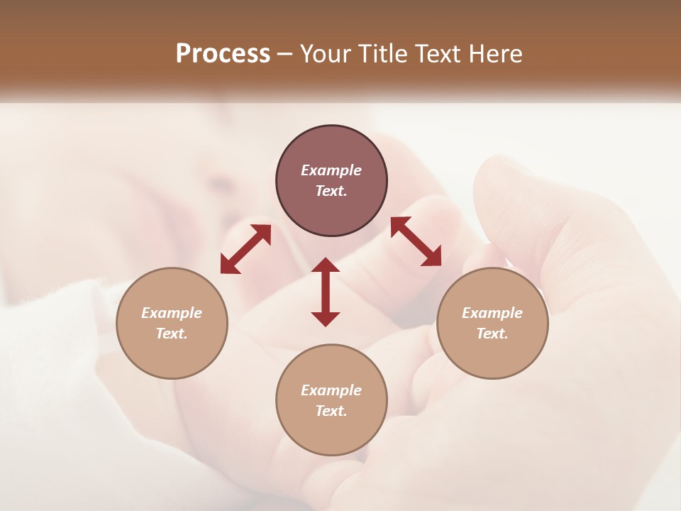 A Person Holding A Baby In Their Hands PowerPoint Template