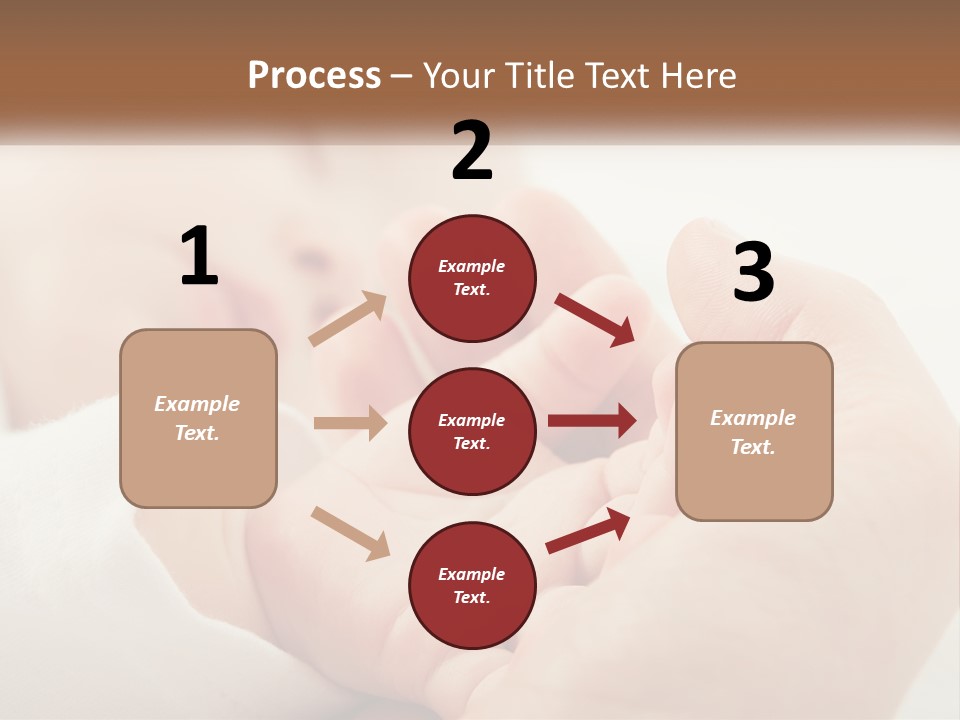 A Person Holding A Baby In Their Hands PowerPoint Template