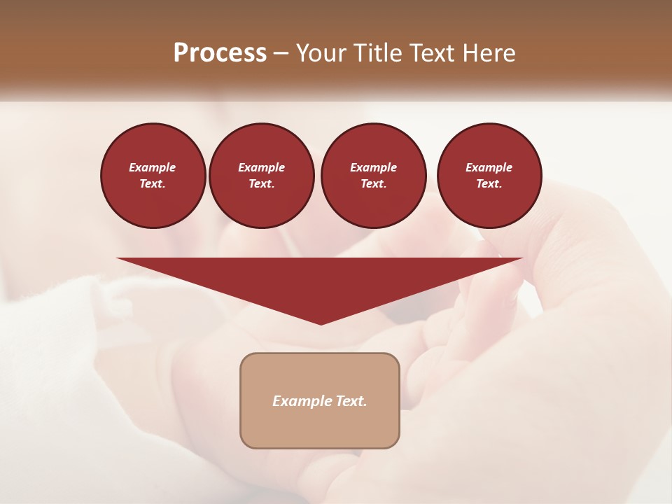 A Person Holding A Baby In Their Hands PowerPoint Template