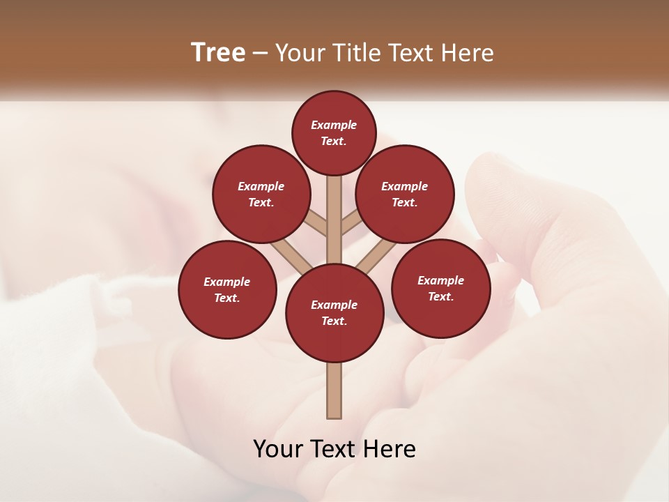 A Person Holding A Baby In Their Hands PowerPoint Template