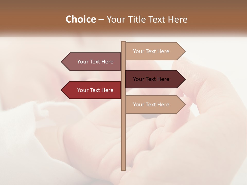 A Person Holding A Baby In Their Hands PowerPoint Template