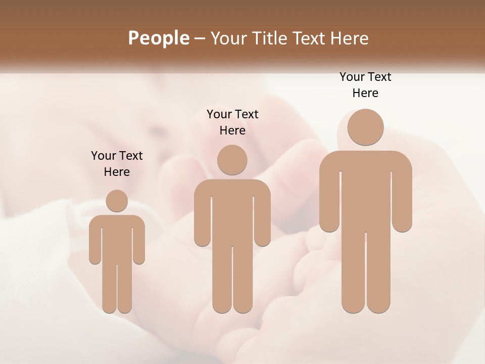 A Person Holding A Baby In Their Hands PowerPoint Template