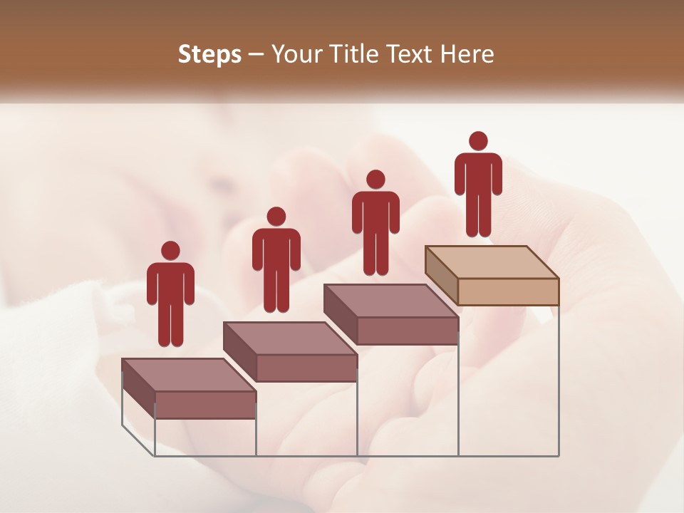 A Person Holding A Baby In Their Hands PowerPoint Template