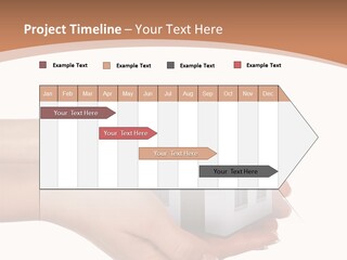 A Person Holding A Small House In Their Hand PowerPoint Template