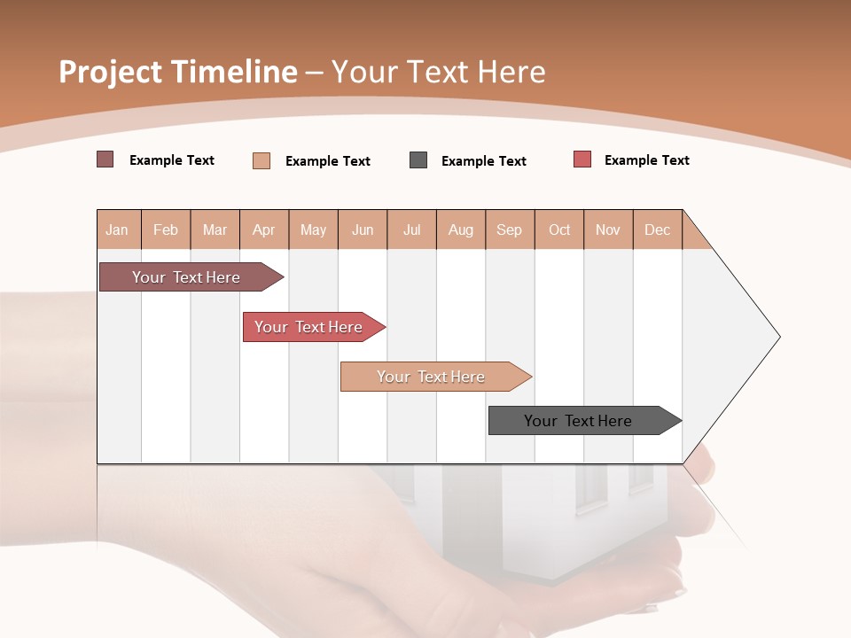 A Person Holding A Small House In Their Hand PowerPoint Template