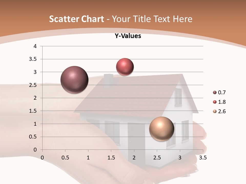 A Person Holding A Small House In Their Hand PowerPoint Template