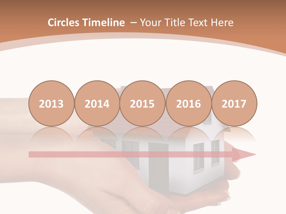 A Person Holding A Small House In Their Hand PowerPoint Template