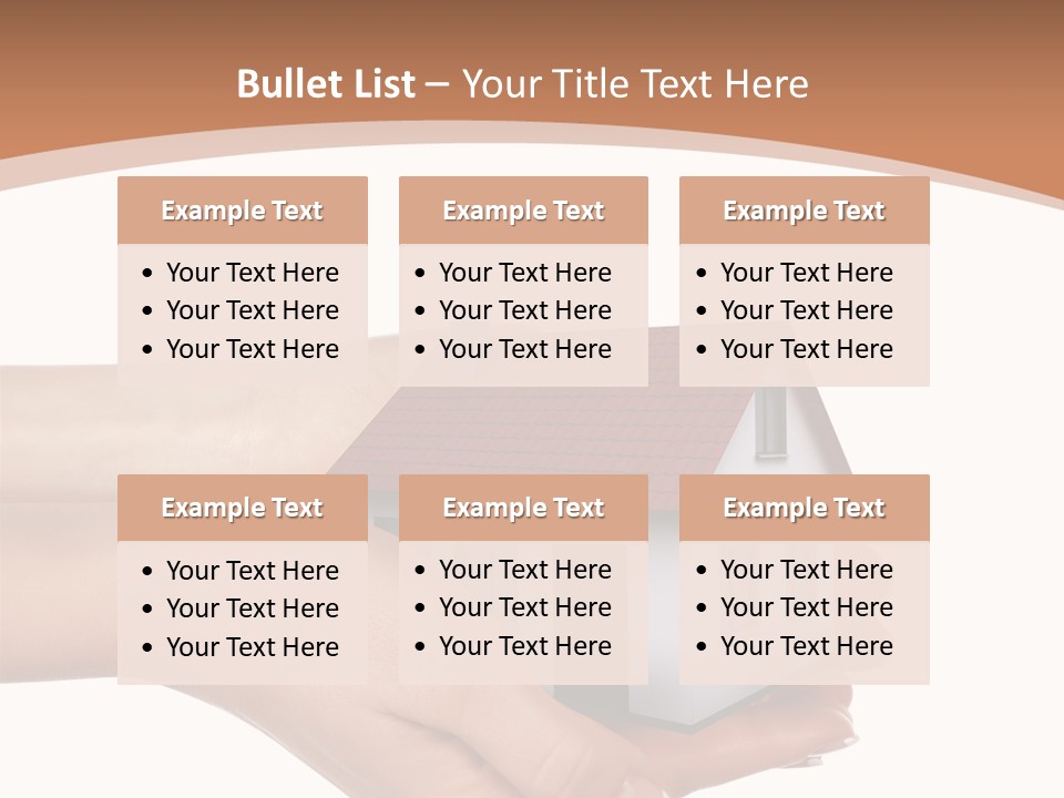 A Person Holding A Small House In Their Hand PowerPoint Template