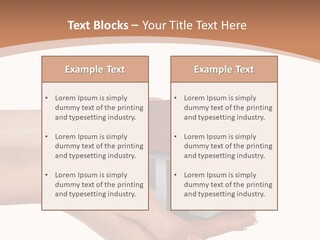 A Person Holding A Small House In Their Hand PowerPoint Template