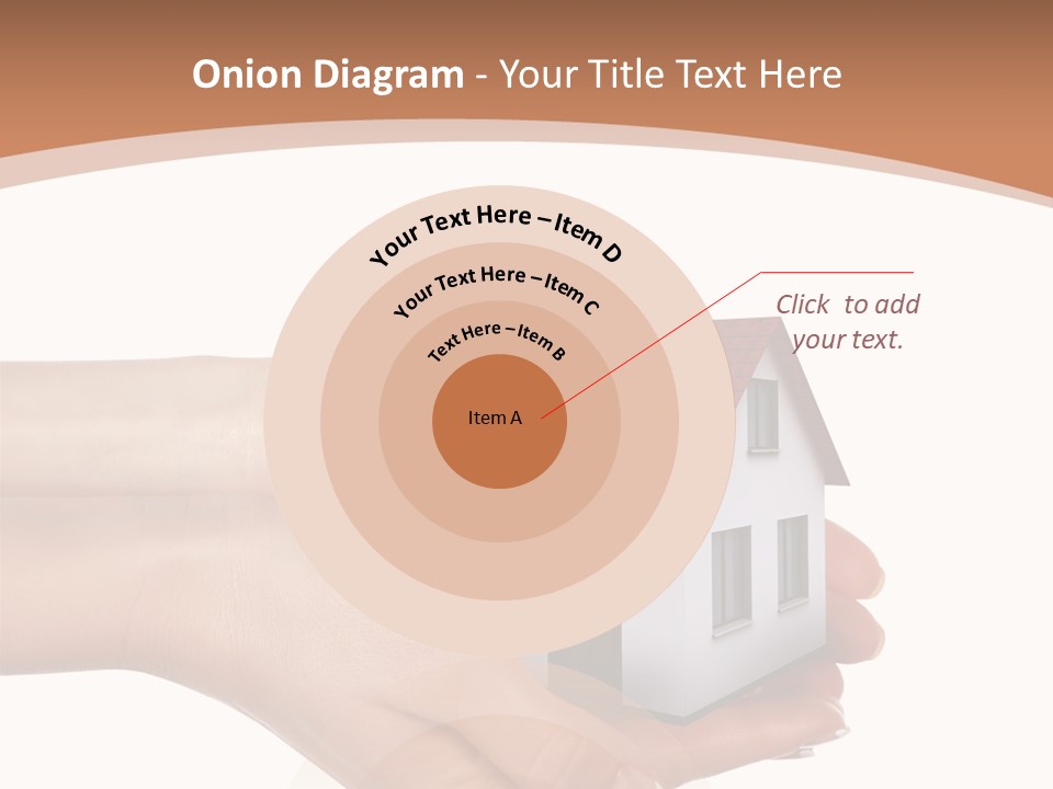 A Person Holding A Small House In Their Hand PowerPoint Template