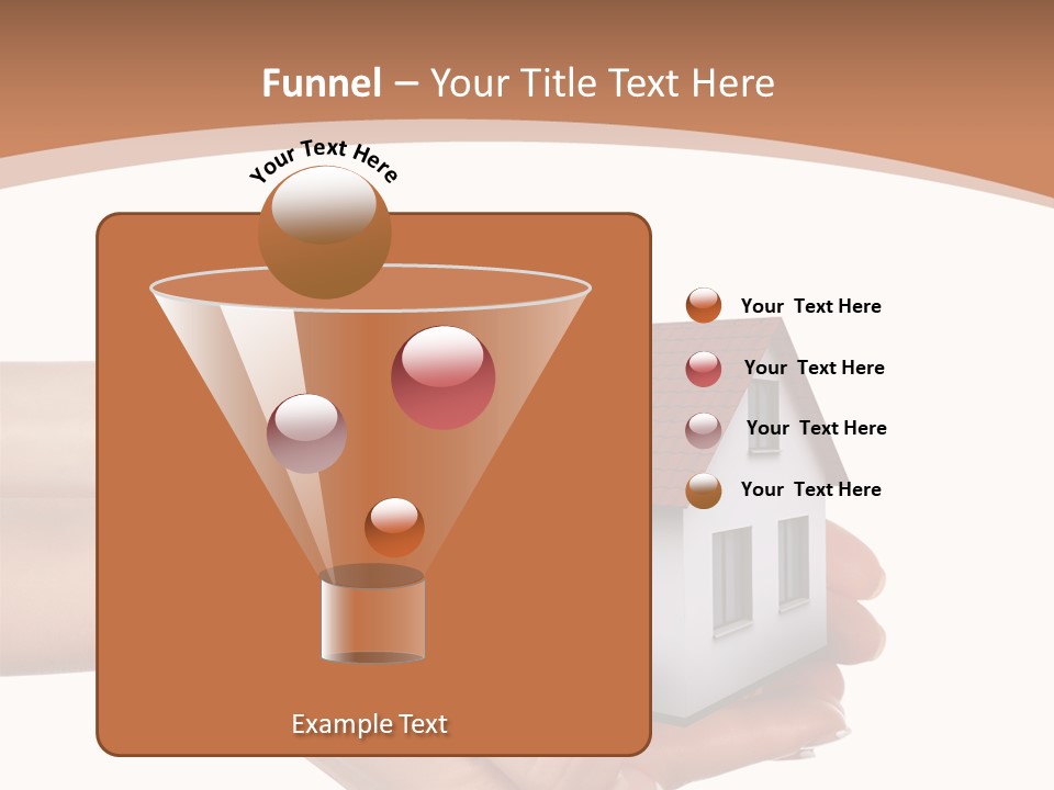 A Person Holding A Small House In Their Hand PowerPoint Template