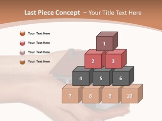 A Person Holding A Small House In Their Hand PowerPoint Template