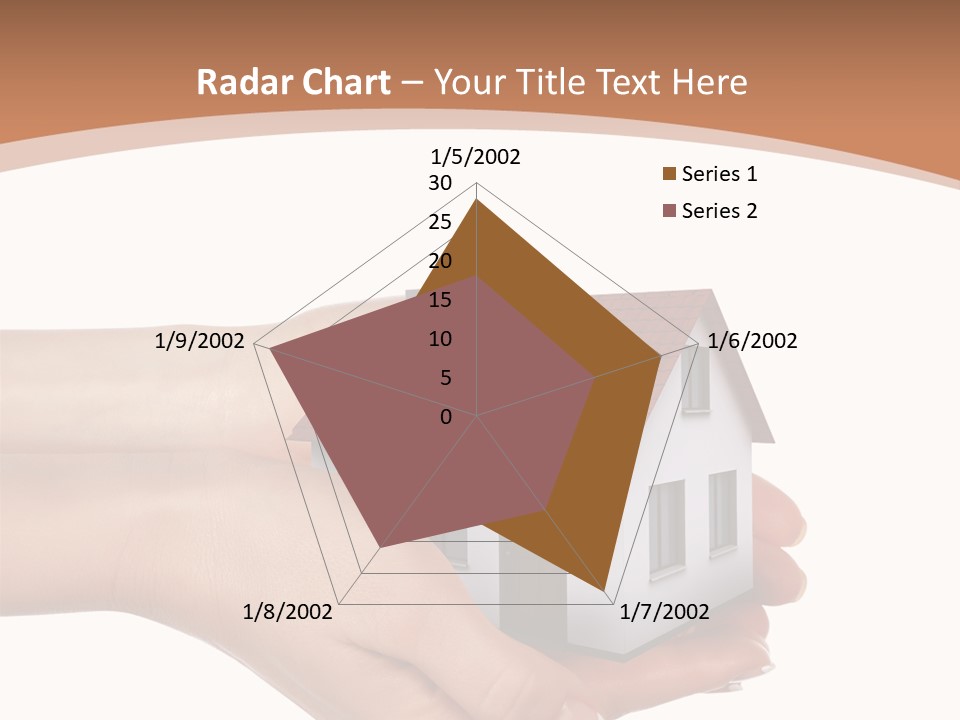 A Person Holding A Small House In Their Hand PowerPoint Template