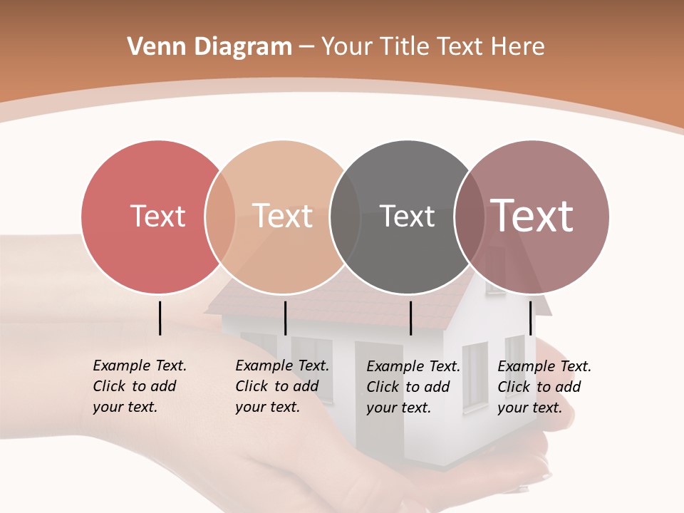 A Person Holding A Small House In Their Hand PowerPoint Template