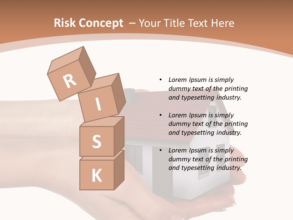 A Person Holding A Small House In Their Hand PowerPoint Template