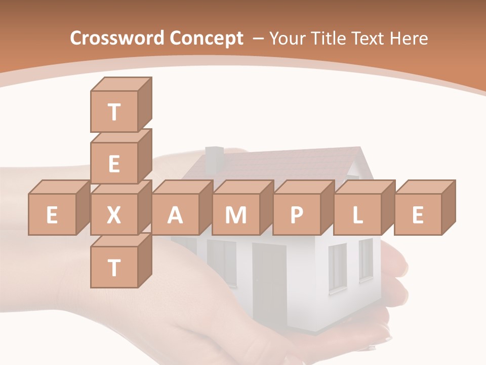 A Person Holding A Small House In Their Hand PowerPoint Template