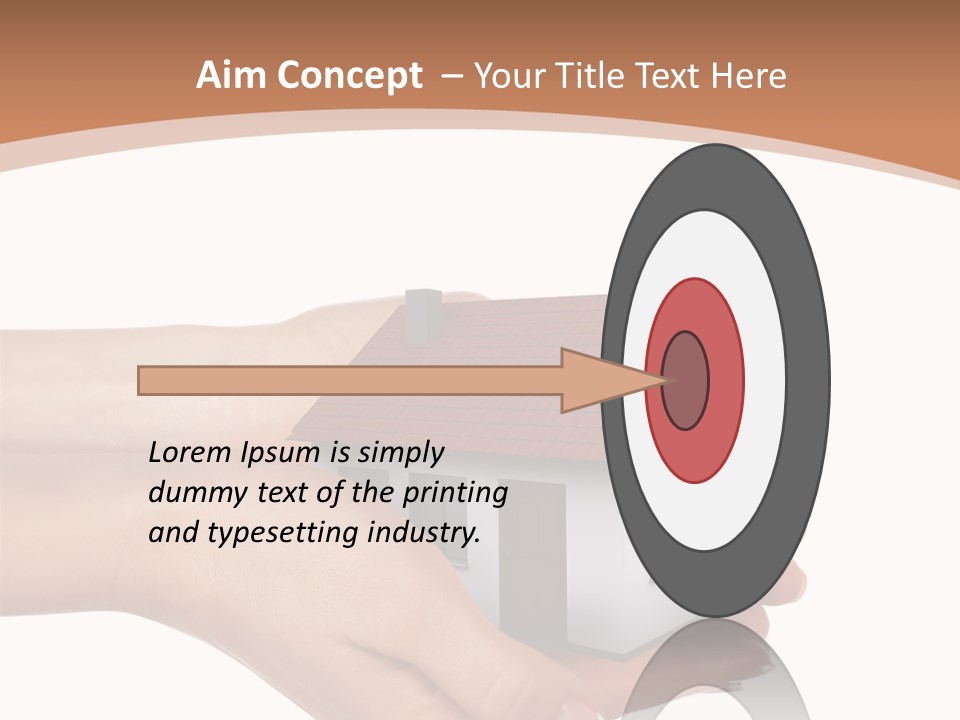 A Person Holding A Small House In Their Hand PowerPoint Template