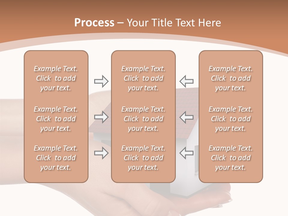 A Person Holding A Small House In Their Hand PowerPoint Template