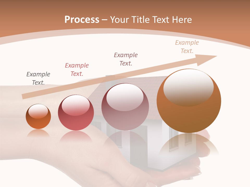 A Person Holding A Small House In Their Hand PowerPoint Template