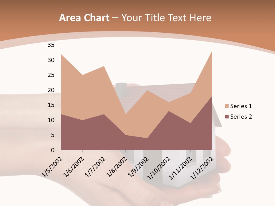 A Person Holding A Small House In Their Hand PowerPoint Template