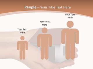 A Person Holding A Small House In Their Hand PowerPoint Template