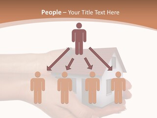A Person Holding A Small House In Their Hand PowerPoint Template