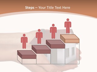 A Person Holding A Small House In Their Hand PowerPoint Template