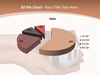 A Person Holding A Small House In Their Hand PowerPoint Template
