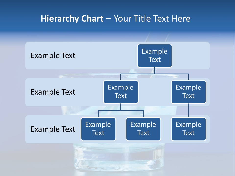 A Glass Of Blue Liquid With A Spoon In It PowerPoint Template
