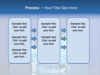 A Glass Of Blue Liquid With A Spoon In It PowerPoint Template