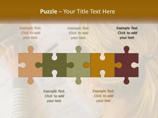 A Woman Sitting At A Desk With A Calculator PowerPoint Template