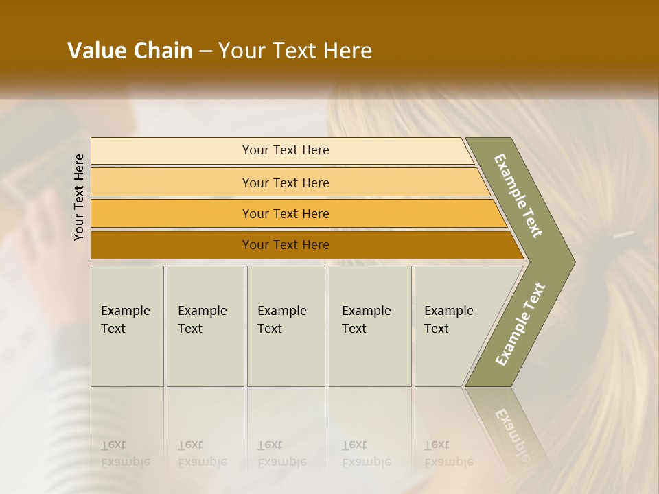A Woman Sitting At A Desk With A Calculator PowerPoint Template