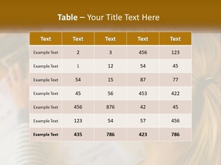 A Woman Sitting At A Desk With A Calculator PowerPoint Template