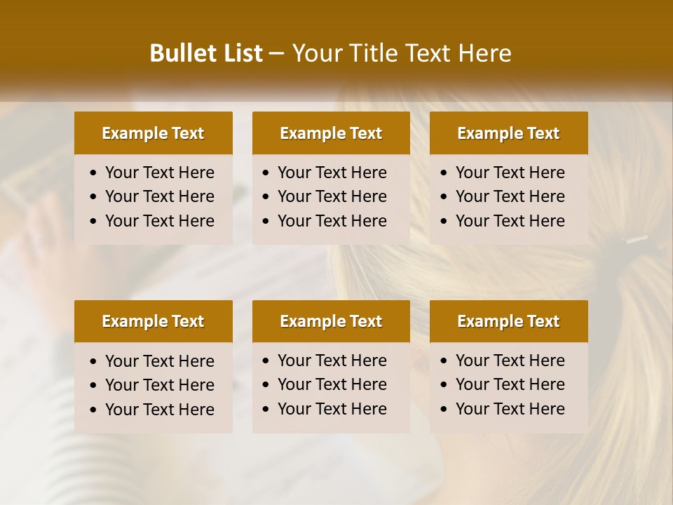 A Woman Sitting At A Desk With A Calculator PowerPoint Template