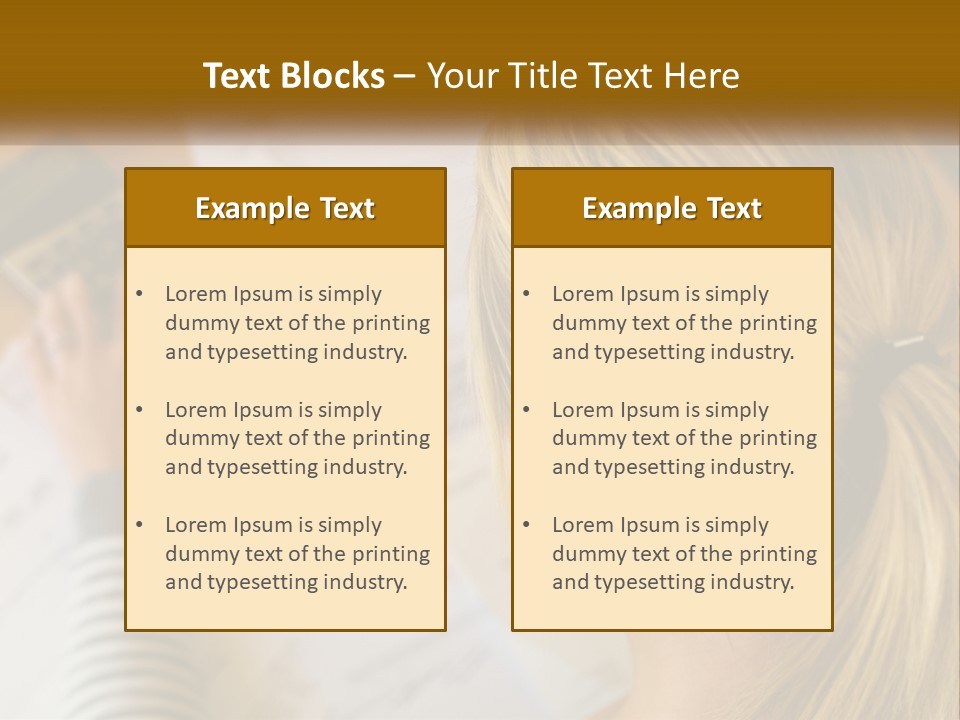A Woman Sitting At A Desk With A Calculator PowerPoint Template
