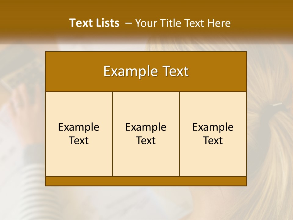A Woman Sitting At A Desk With A Calculator PowerPoint Template