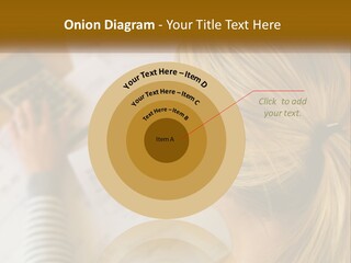A Woman Sitting At A Desk With A Calculator PowerPoint Template