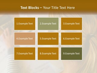 A Woman Sitting At A Desk With A Calculator PowerPoint Template