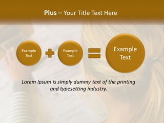 A Woman Sitting At A Desk With A Calculator PowerPoint Template
