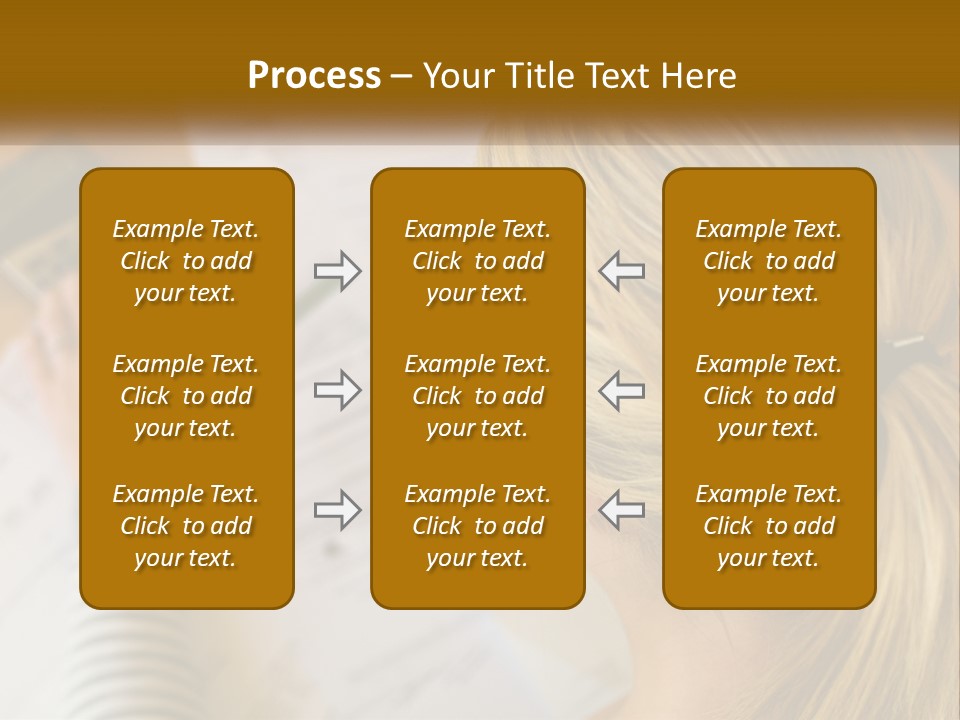 A Woman Sitting At A Desk With A Calculator PowerPoint Template