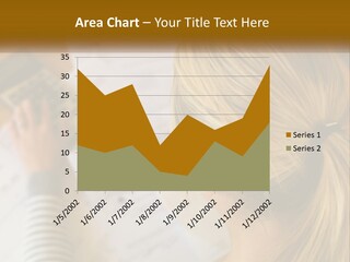 A Woman Sitting At A Desk With A Calculator PowerPoint Template