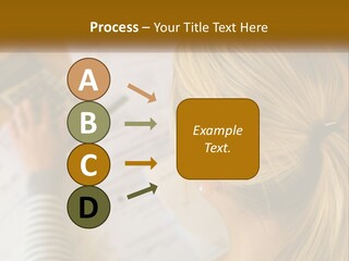 A Woman Sitting At A Desk With A Calculator PowerPoint Template