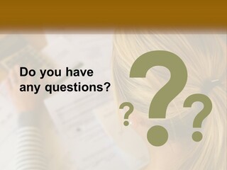 A Woman Sitting At A Desk With A Calculator PowerPoint Template