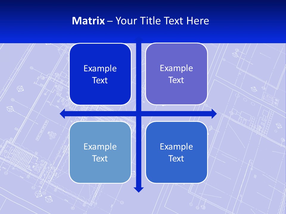 A Blueprint Of A Building With The Name Of The Building PowerPoint Template