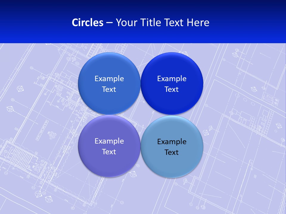 A Blueprint Of A Building With The Name Of The Building PowerPoint Template