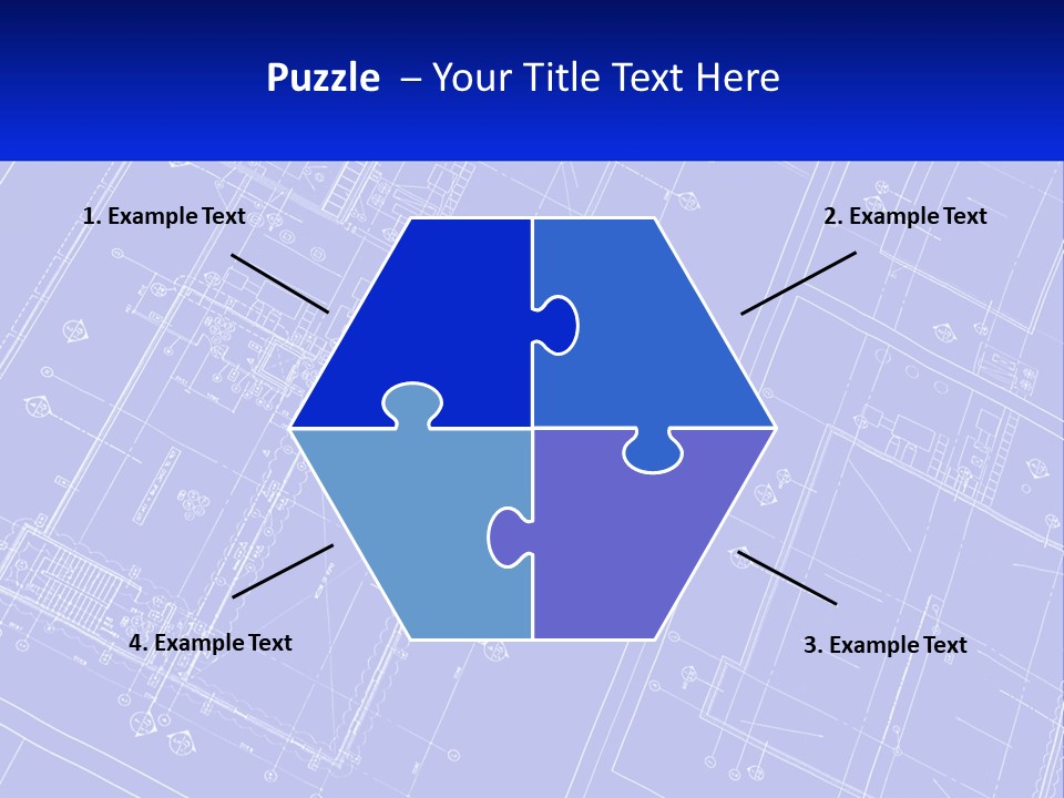 A Blueprint Of A Building With The Name Of The Building PowerPoint Template